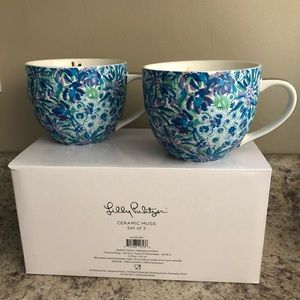 Lilly Pulitzer mug set, new